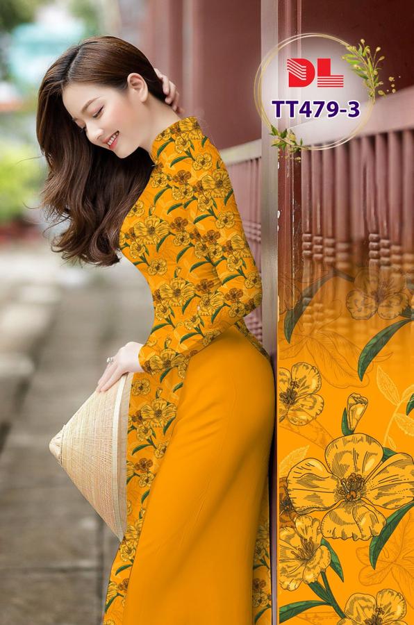 Vải Áo Dài Hoa Đều Sang Trọng AD TT479 3